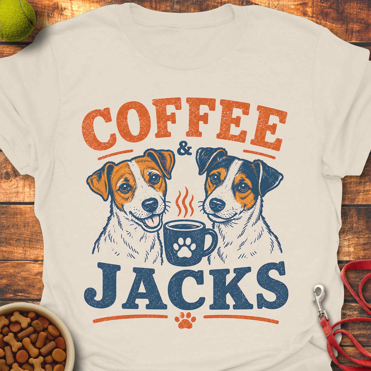 Coffee & Jack Russell T-shirt
