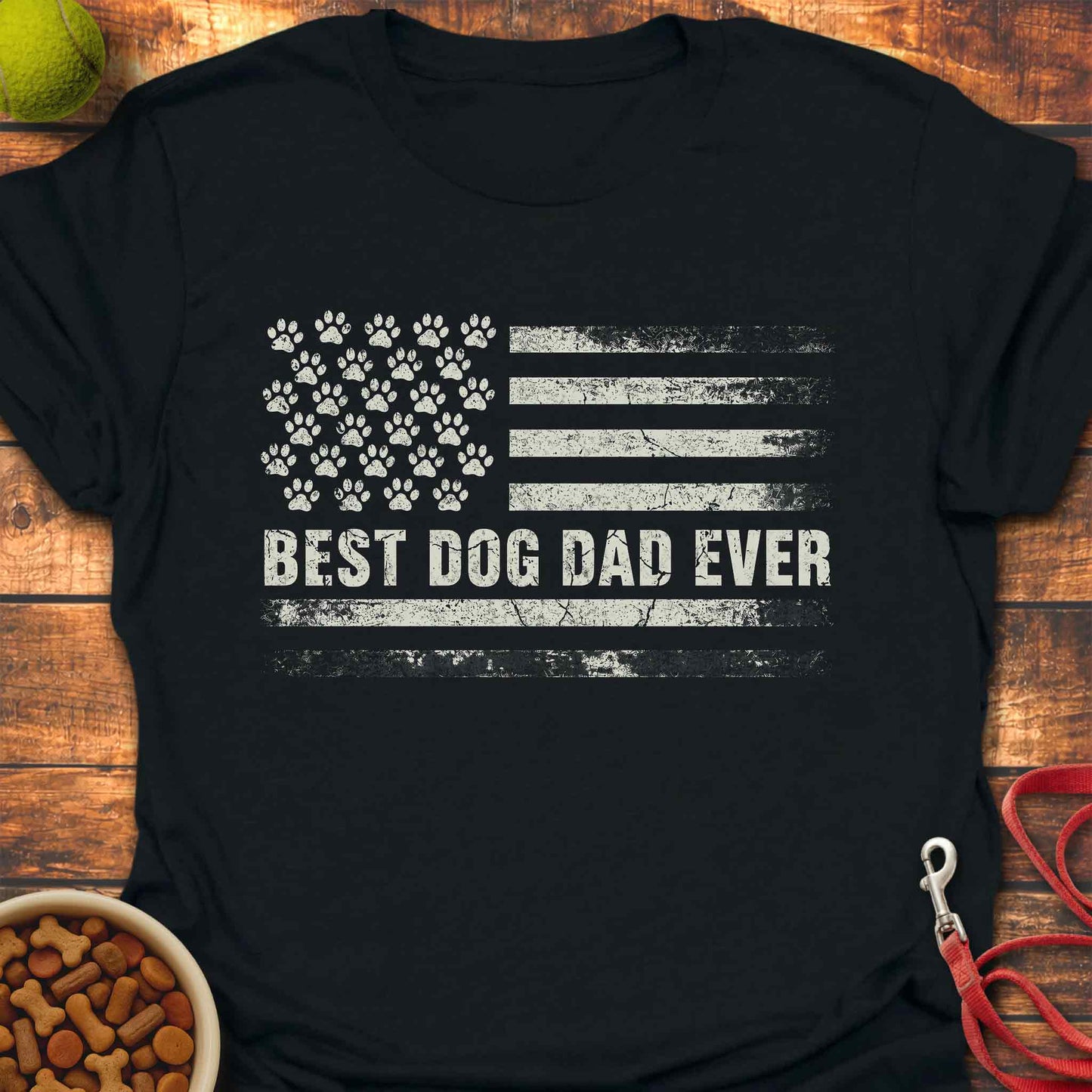 Dog Dad American Flag