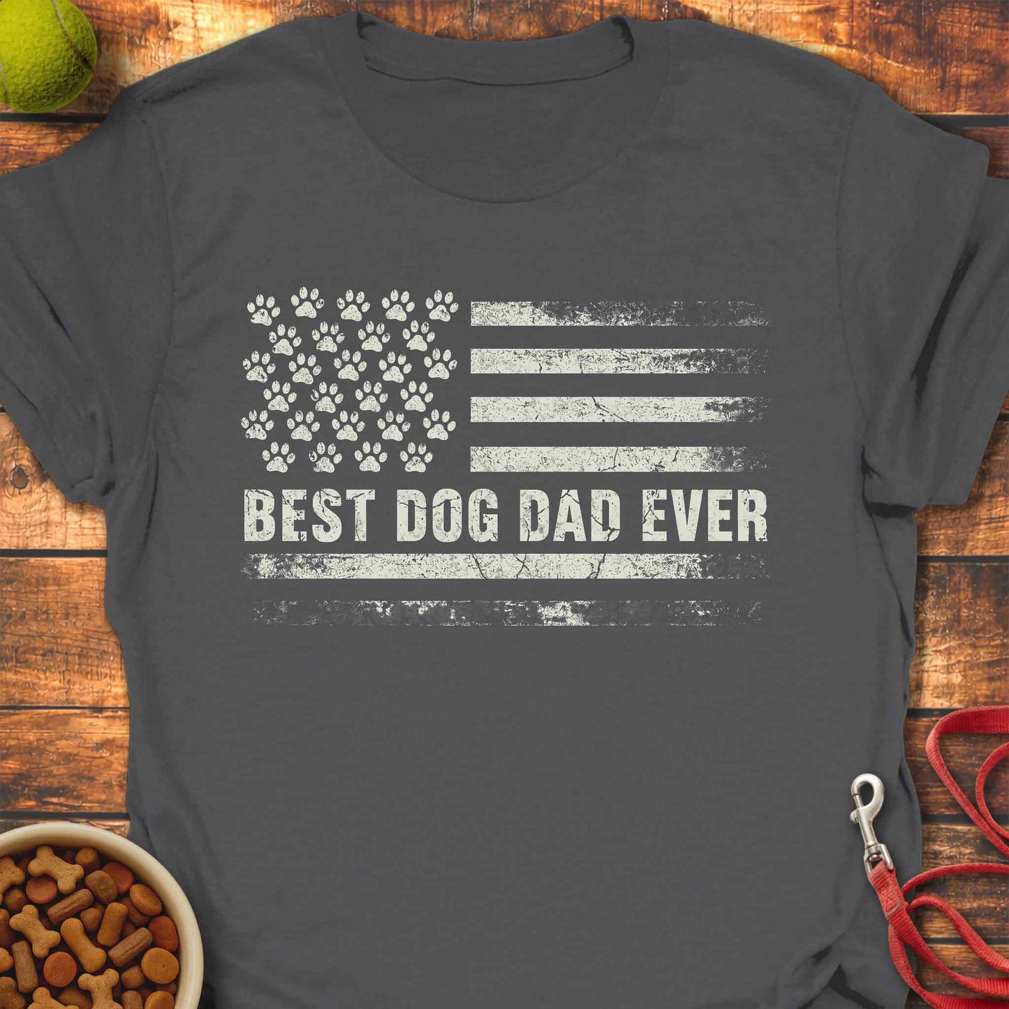 Dog Dad American Flag
