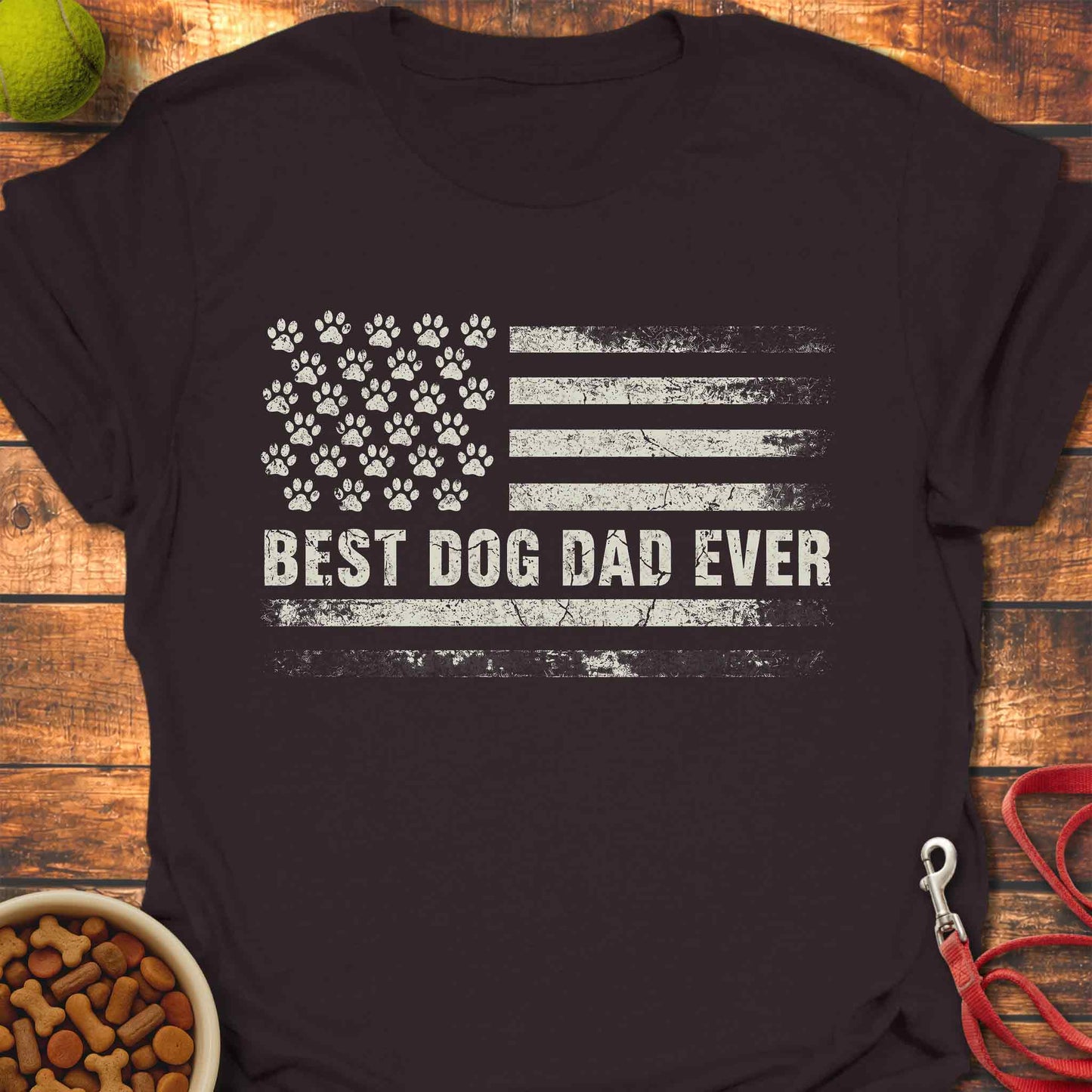 Dog Dad American Flag