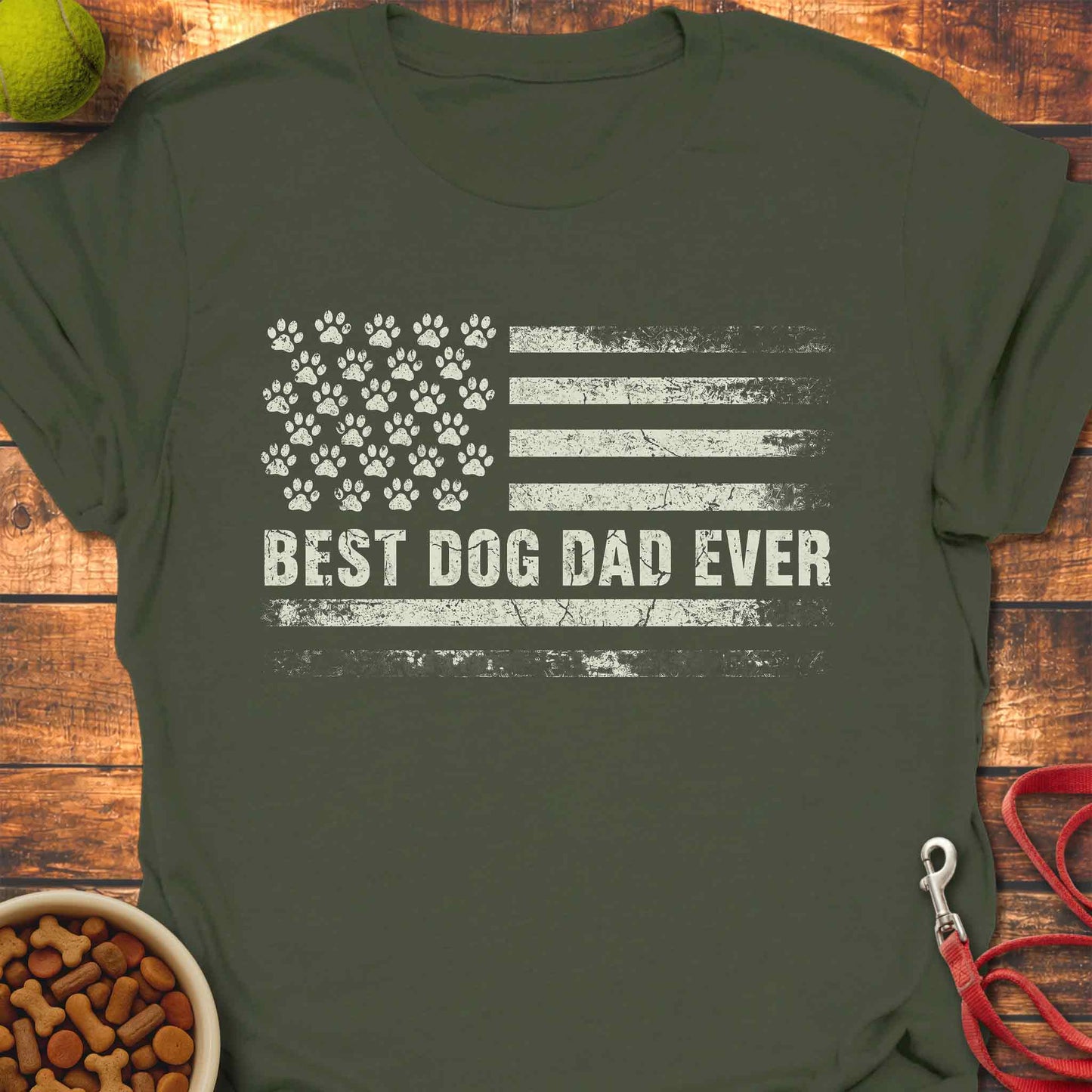 Dog Dad American Flag