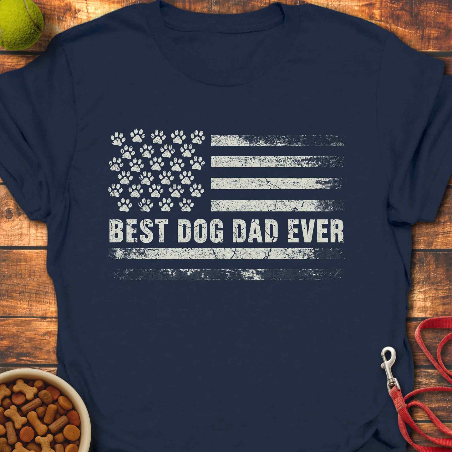 Dog Dad American Flag