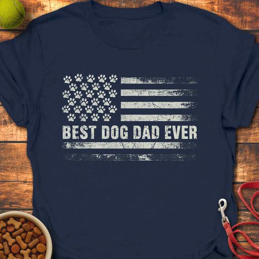 Dog Dad American Flag