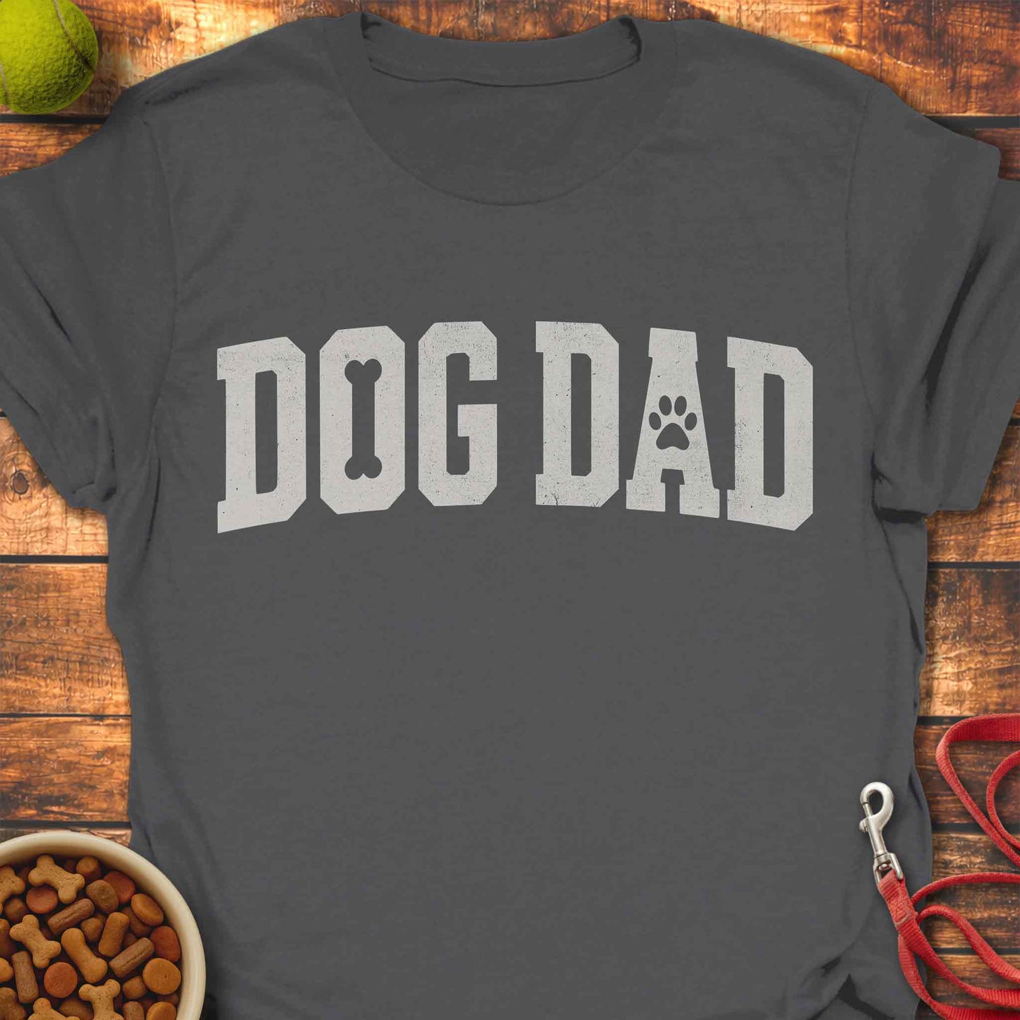 Vintage College Dog Dad Shirt