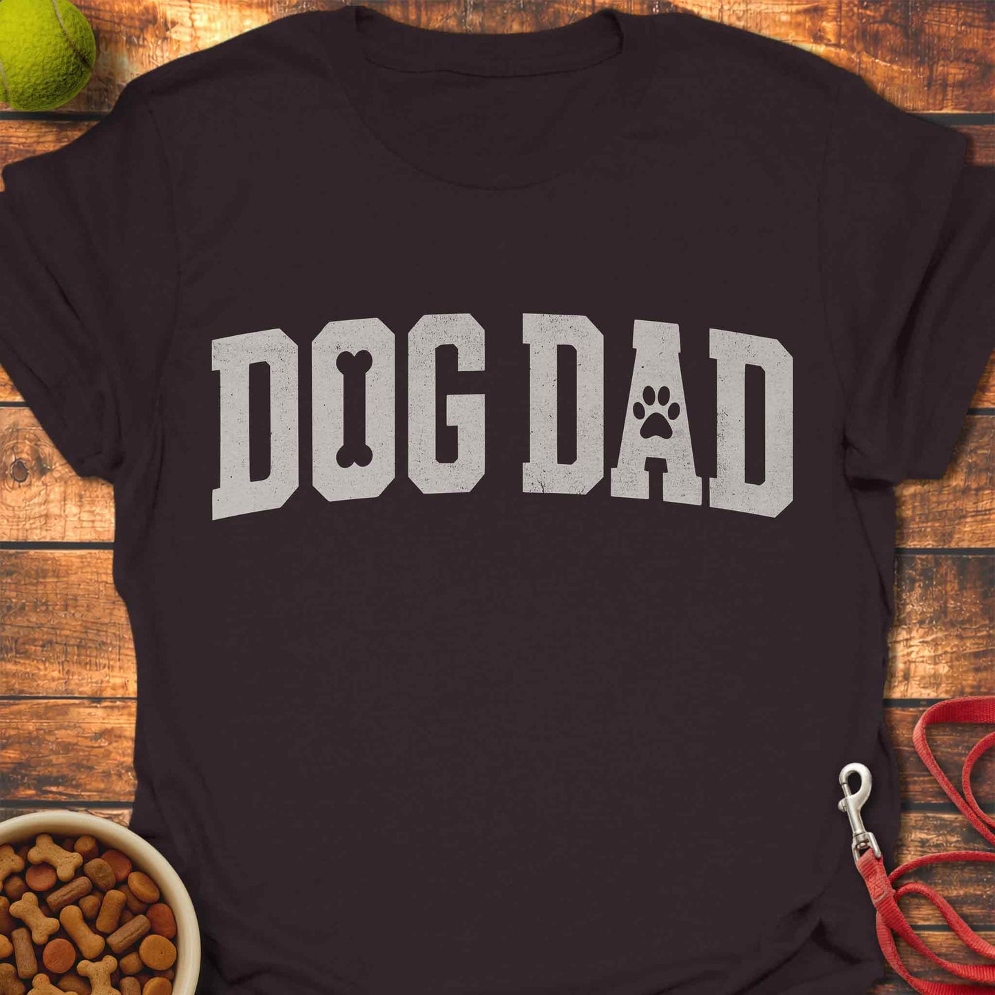 Vintage College Dog Dad Shirt