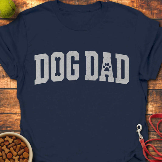 Vintage College Dog Dad Shirt
