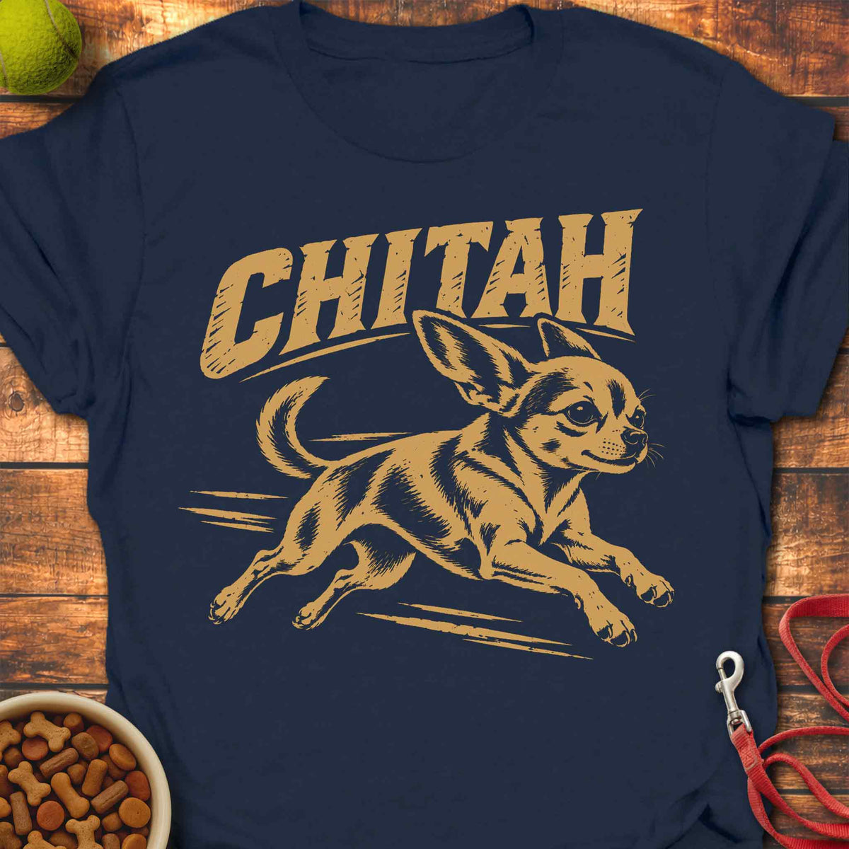 Chitah Chihuahua Crew T-Shirt