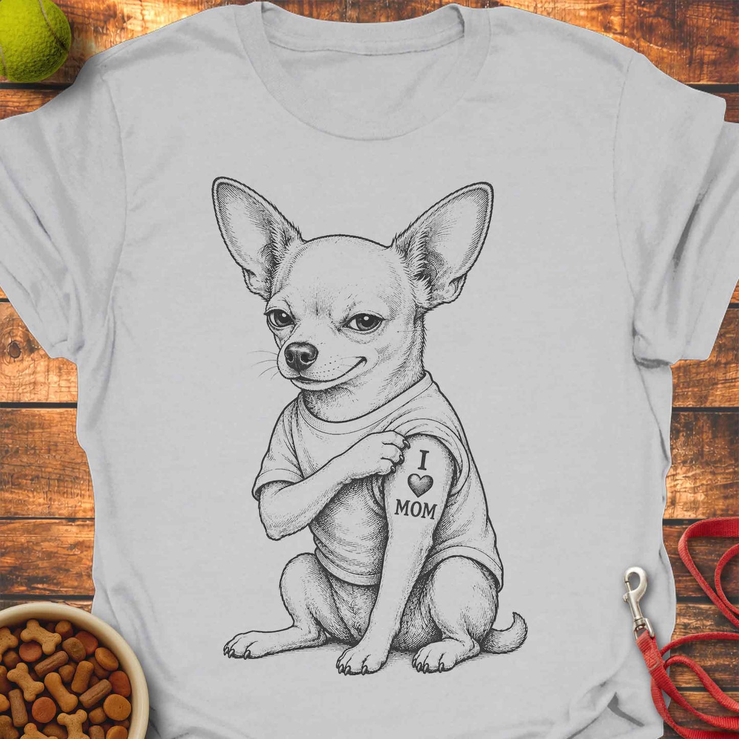 I 🖤 Mom Chihuahua T-Shirt