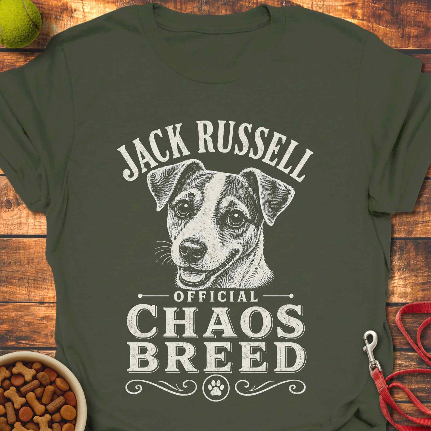 Jack Russell Chaos Breed T-shirt