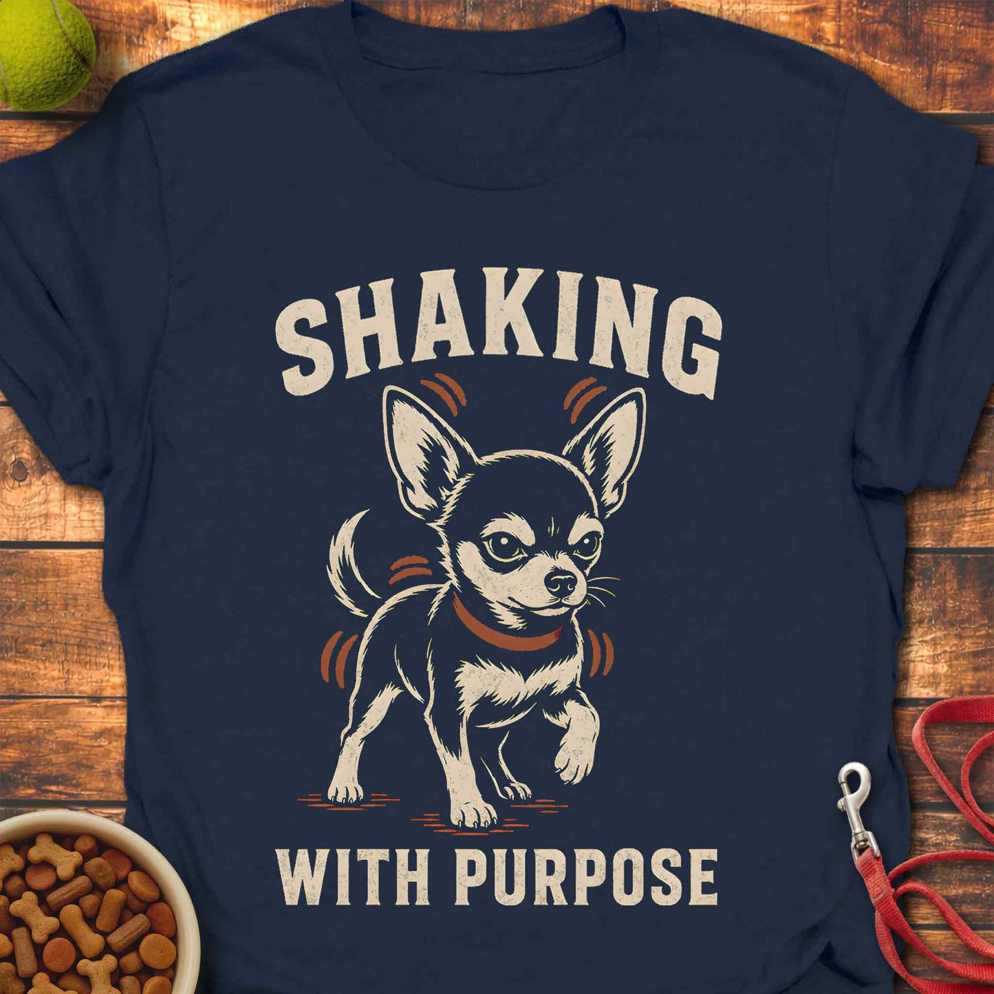 Shaking With Purpose - Chihuahua T-Shirt