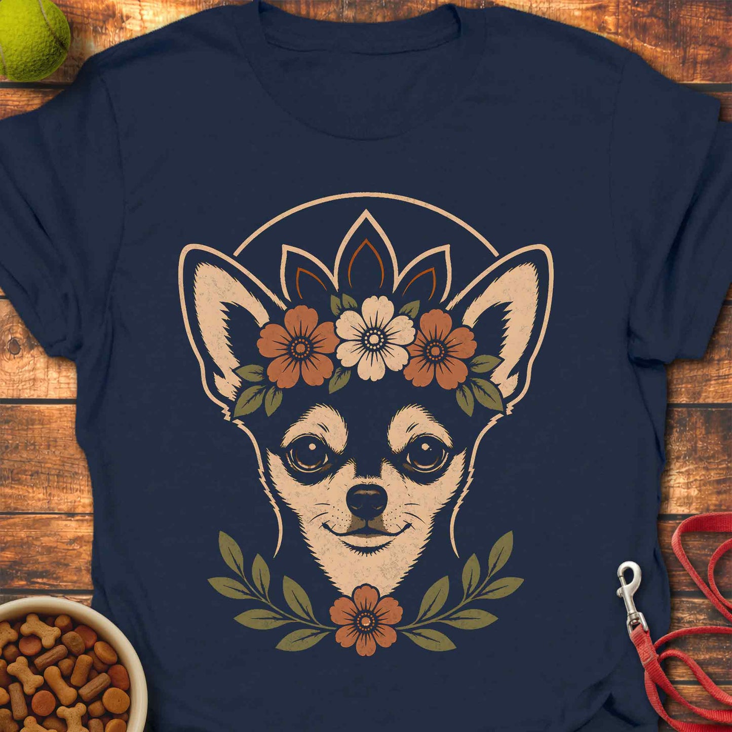 Wildflower Chihuahua T-Shirt
