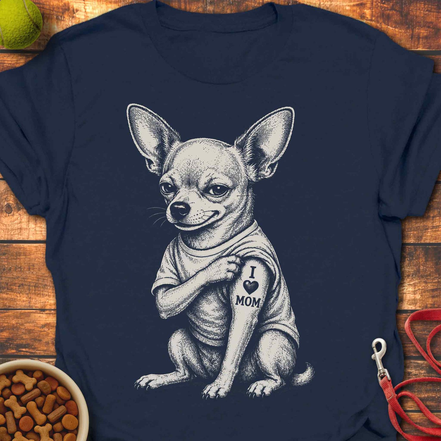 I 🖤 Mom Chihuahua T-Shirt