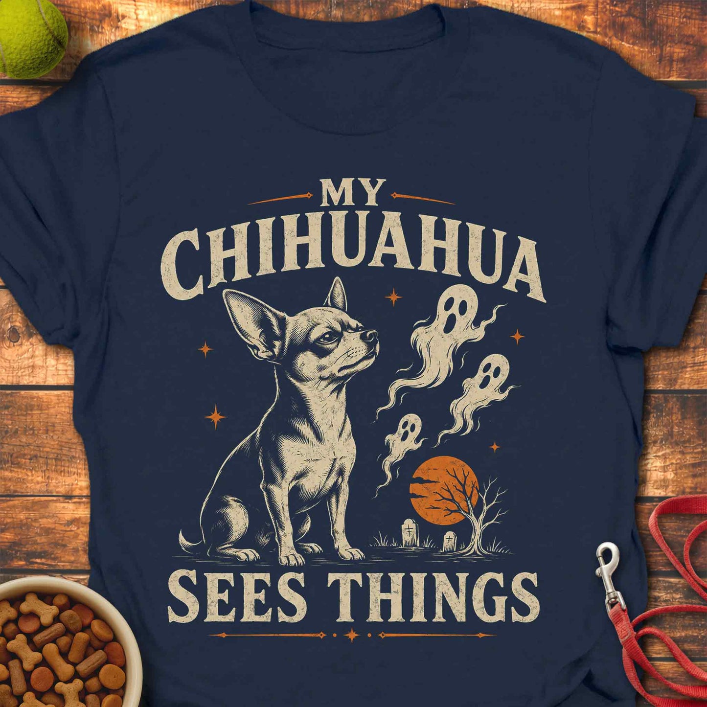 Paranormal Chihuahua Halloween T-Shirt