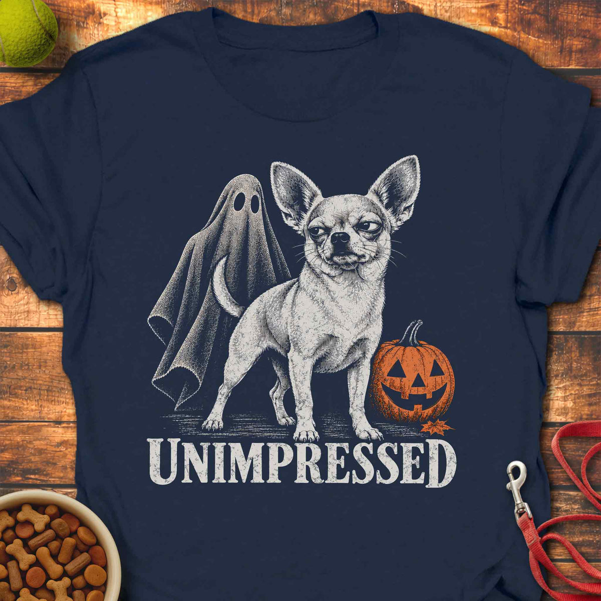 Unimpressed Chihuahua Halloween T-Shirt