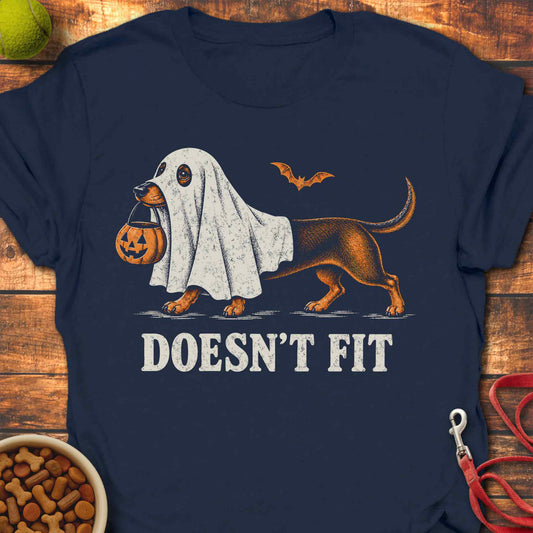 Ghost Sheet Halloween Dachshund T-Shirt