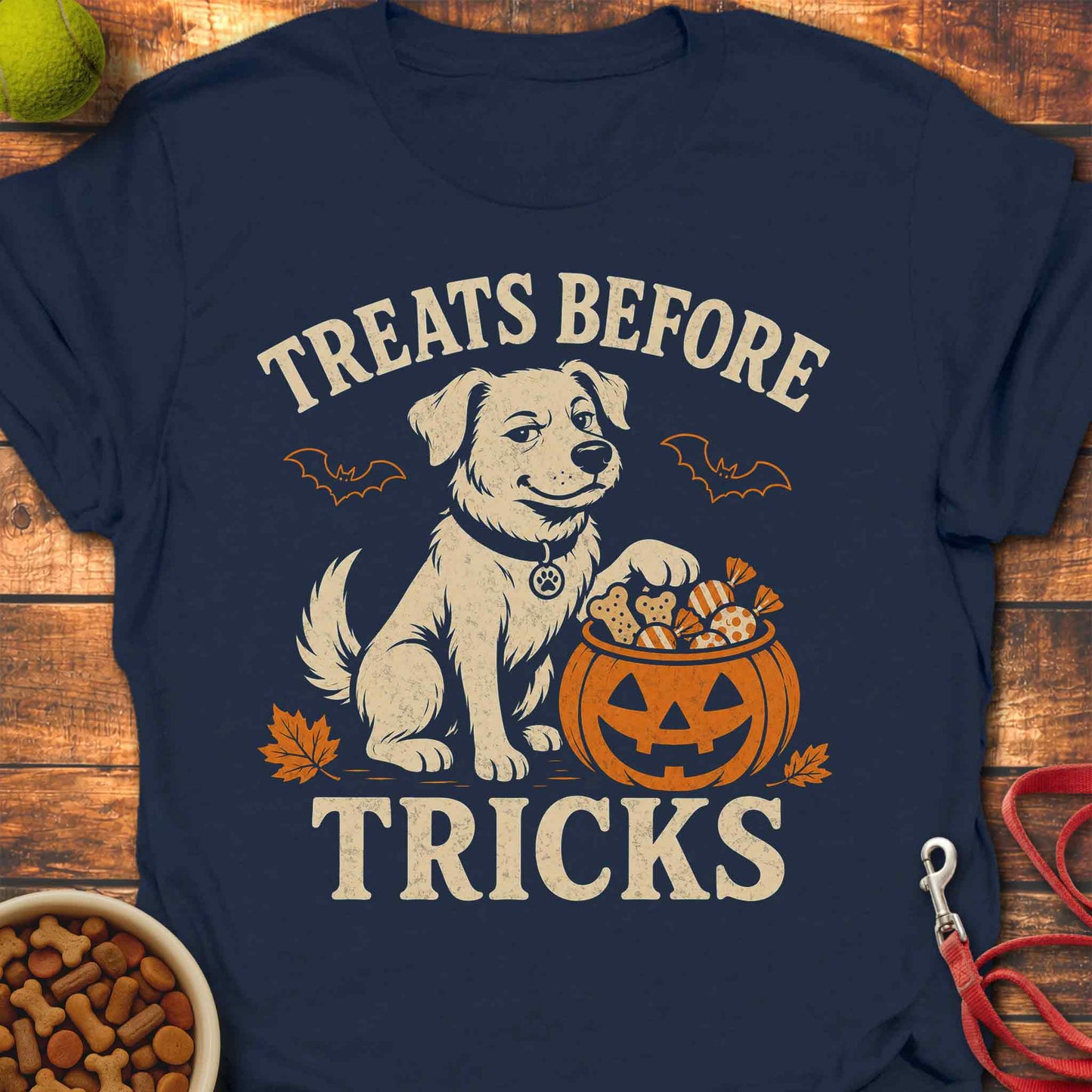 Treat Motivated Halloween Dog T-Shirt