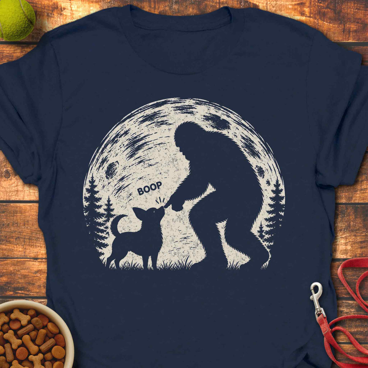 Bigfoot Boop Chihuahua T-Shirt