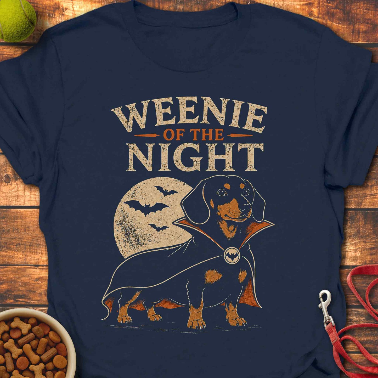 Vampire Dachshund Halloween Dog T-Shirt
