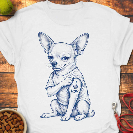 I 🖤 Mom Chihuahua T-Shirt